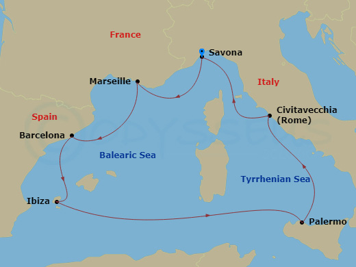 Cruise Route Map