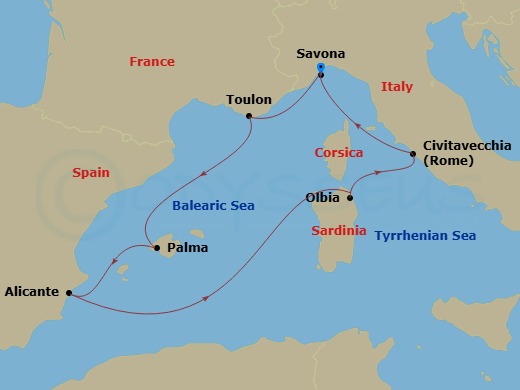 Cruise Route Map