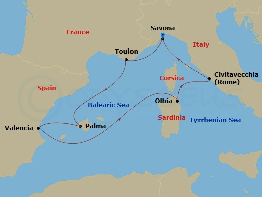 Cruise Route Map