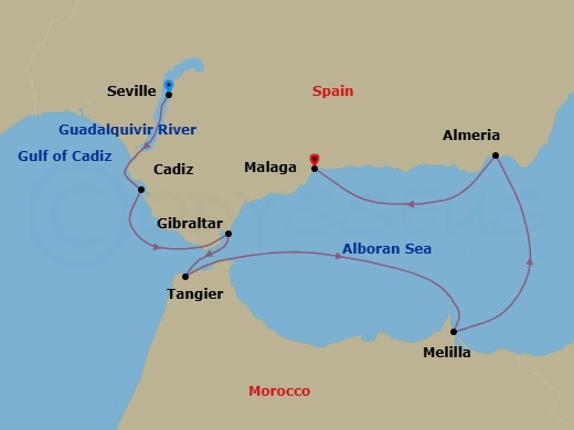 Coastal Gems From Seville To Málaga Route Map