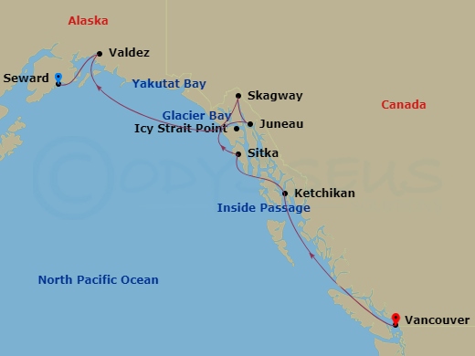 Luxury Cruise Connections - Itinerary: Alaska & The Inside Passage ...