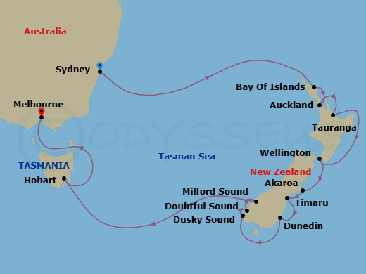 Taniwha Tales Route Map