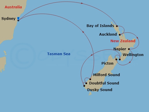 12 Night New Zealand Cruise