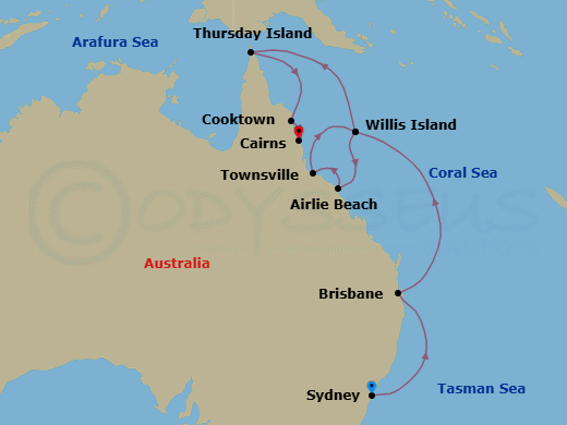 Cruise Route Map