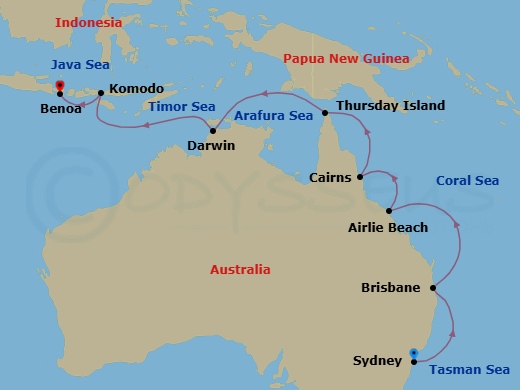 Atolls & Dragons Route Map