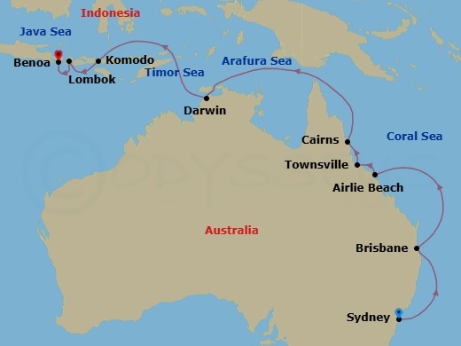 Beyond The Outback Route Map