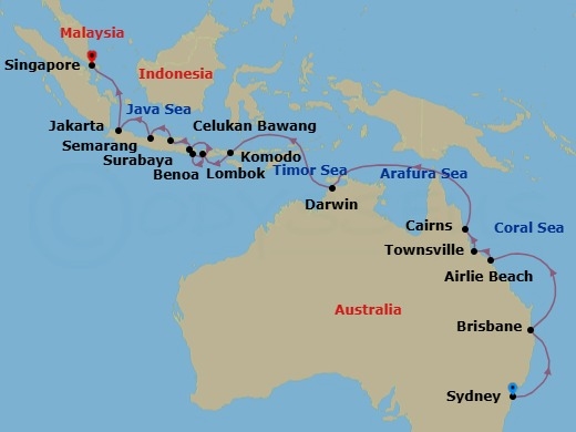 Exotic Escape Route Map