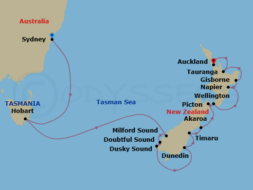 Cruise Route Map