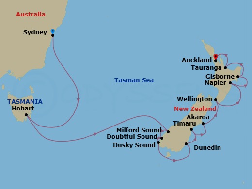 Sounds Of The Sea Route Map