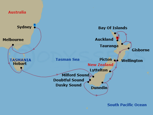 Cruise Route Map