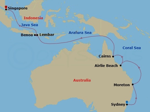 Journeys - 15-Day Southeast Asia Route Map