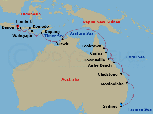 Cruise Route Map