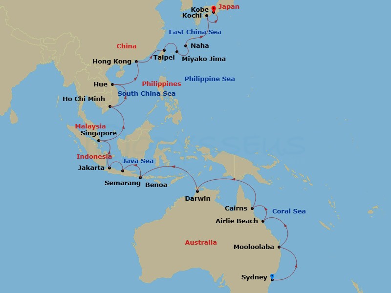 Cruise Route Map