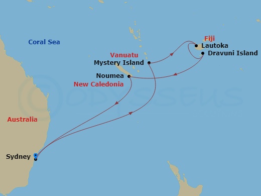 Cruise Route Map