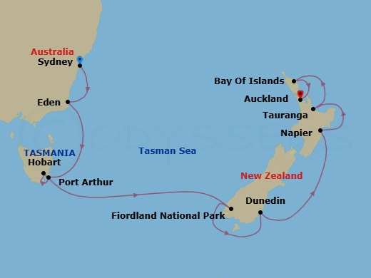 Cruise Route Map