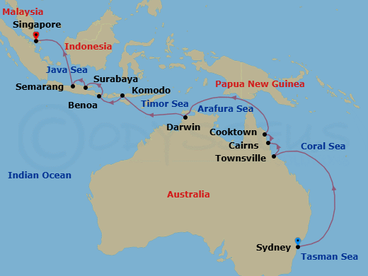 Cruise Route Map
