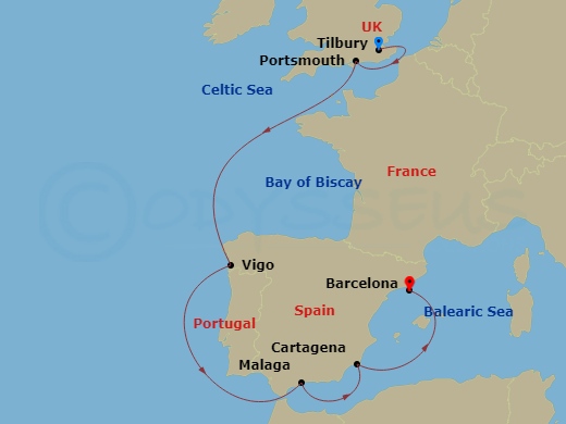 Iberian Explorer Route Map
