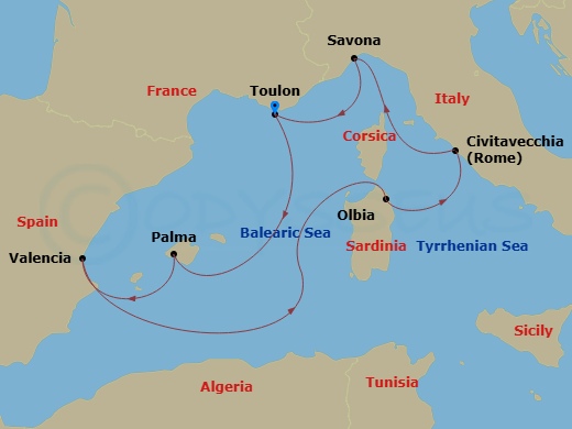 Cruise Route Map