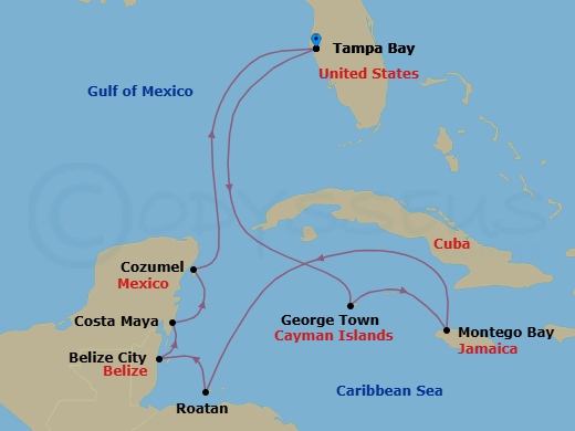 Cruise Route Map