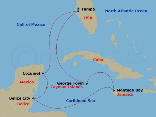 Cruise Route Map