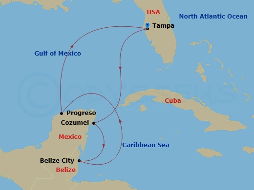 Cruise Route Map