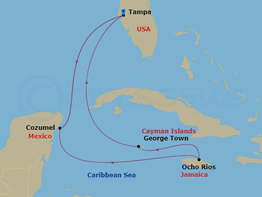 Cruise Route Map