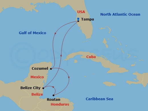 Cruise Route Map