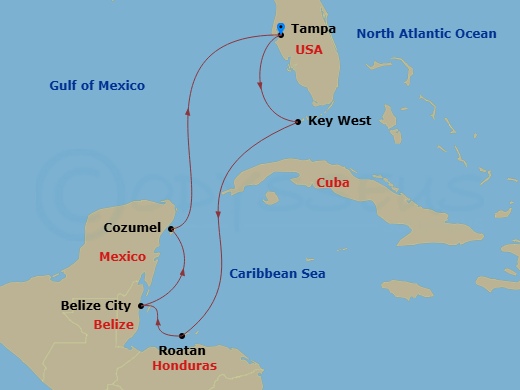 Cruise Route Map