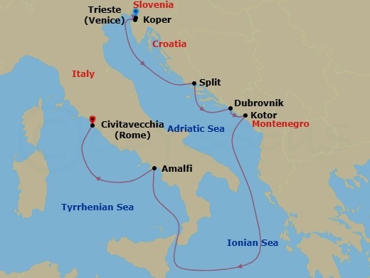 Cruise Route Map