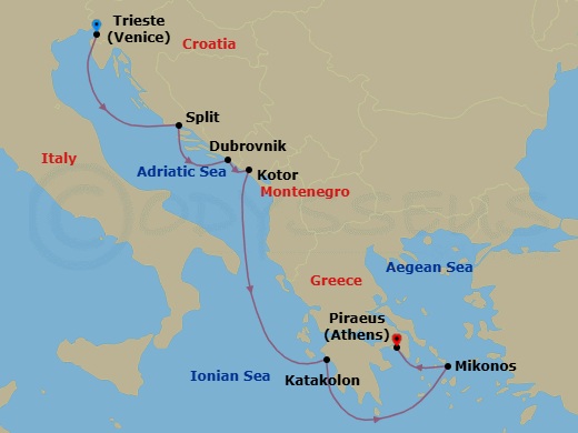 Cruise Route Map