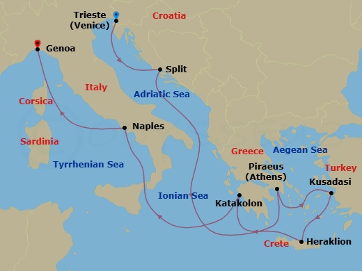 Cruise Route Map