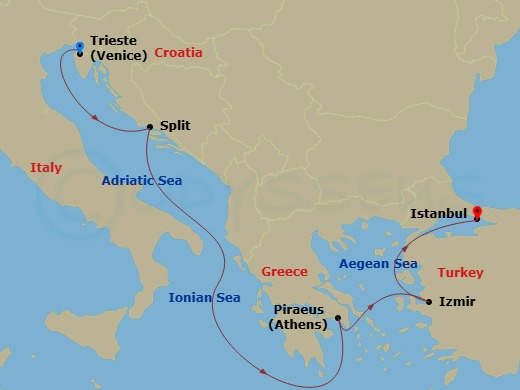 Cruise Route Map