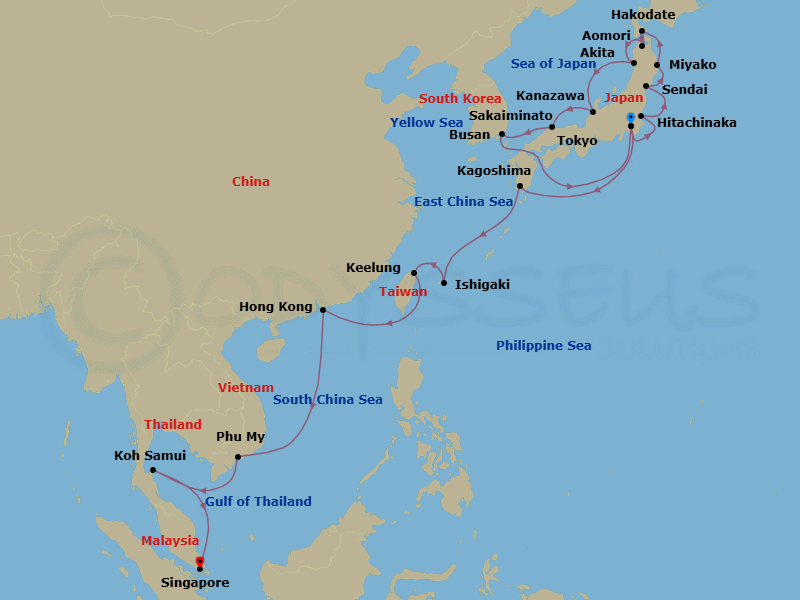 Cruise Route Map