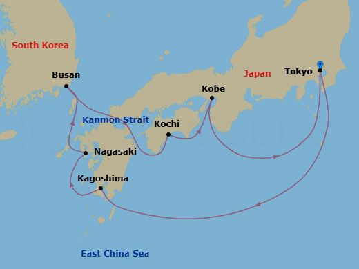Cruise Route Map