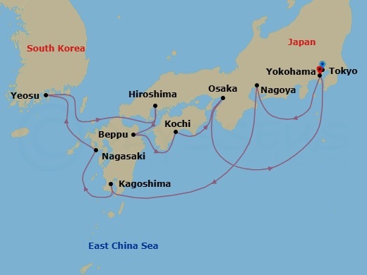 Tokyo To Yokohama Route Map