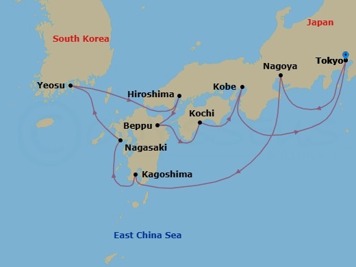 Tokyo To Tokyo Route Map