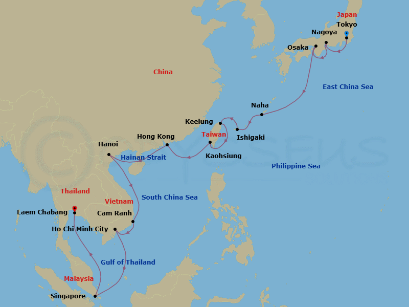 Cruise Route Map