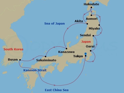 Blossoms & Blue Horizons Route Map