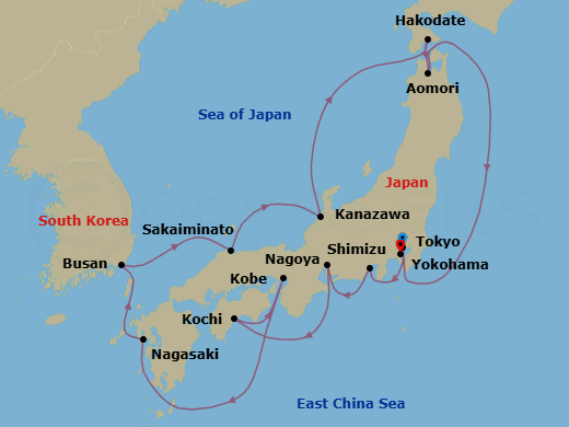 Tokyo To Yokohama Route Map