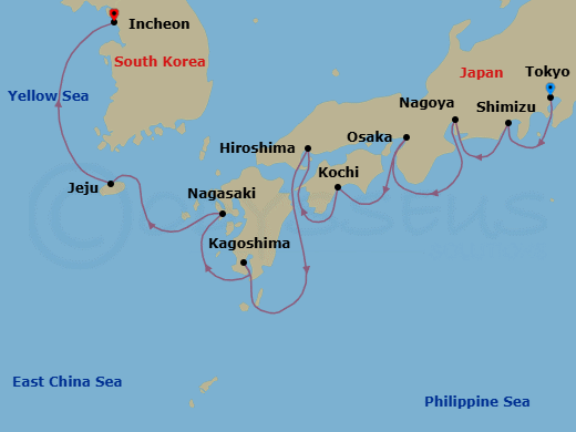 Tokyo Indulgence Route Map