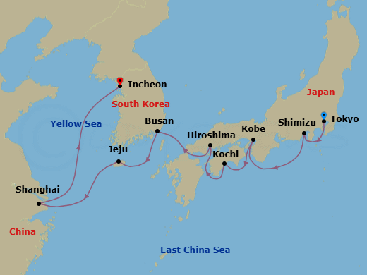 Cruise Route Map
