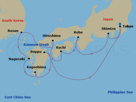 Cruise Route Map