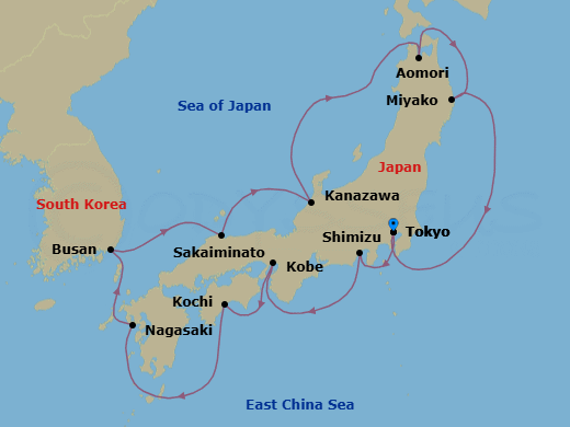 Tokyo To Tokyo Route Map