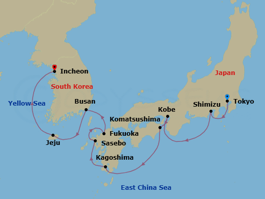 Cruise Route Map