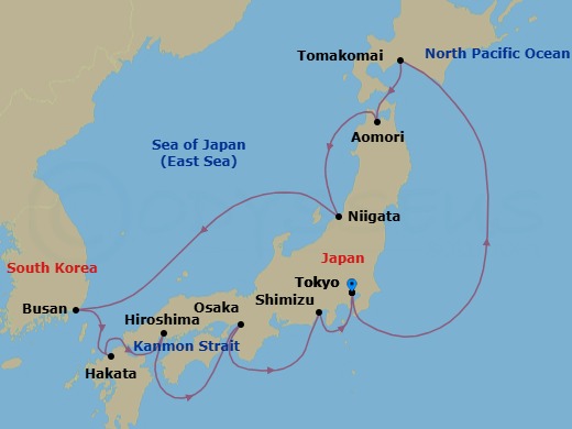 Japan Discovery Route Map