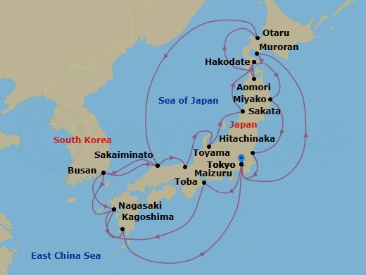 Cruise Route Map