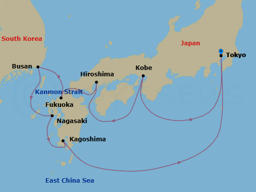 Tokyo To Tokyo Route Map