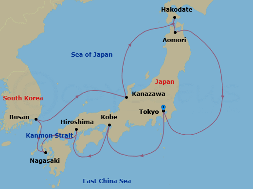 Tokyo To Tokyo Route Map