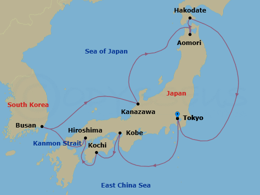 Tokyo To Tokyo Route Map