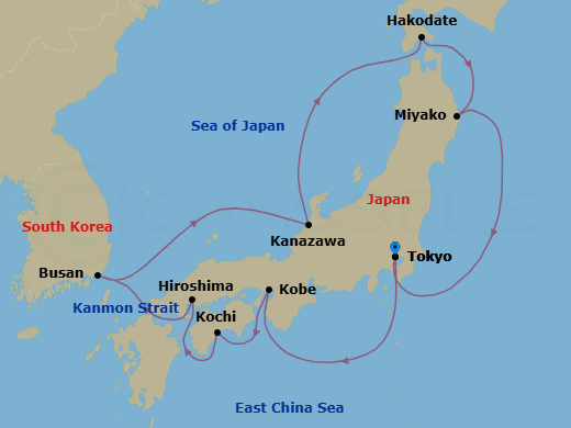 Tokyo To Tokyo Route Map